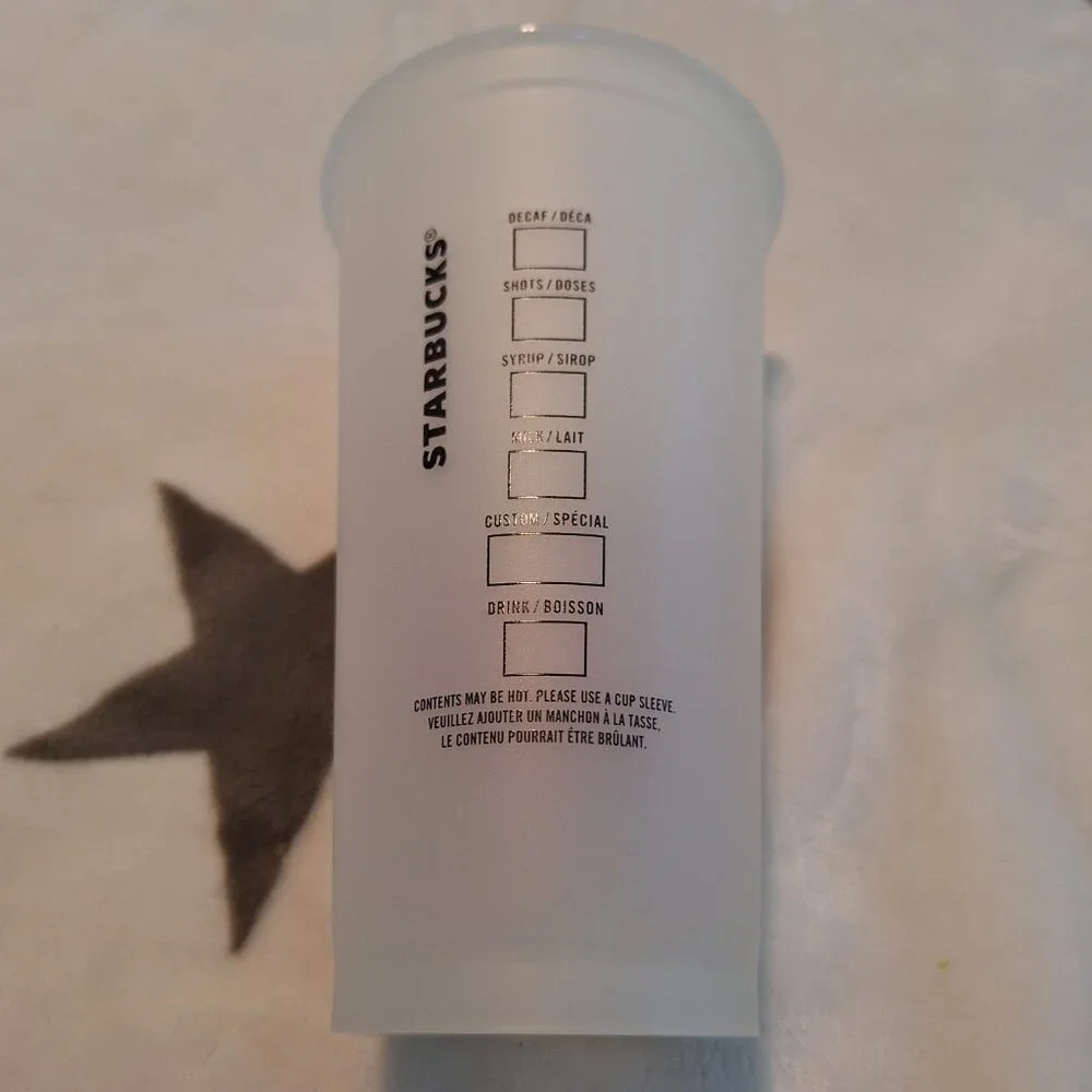 2013 Starbucks Halloween Reusable 16 oz Plastic No Lid Glow In‎ The Dark Cup